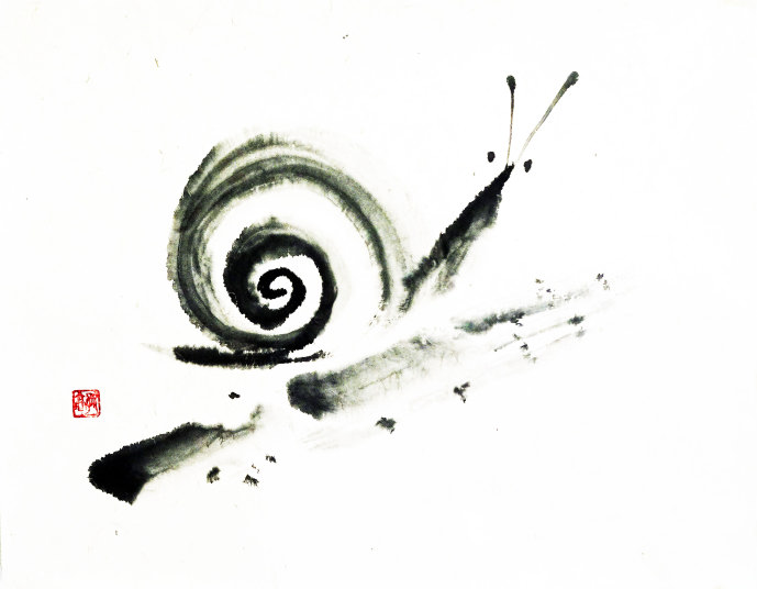 水墨画教室　お手本